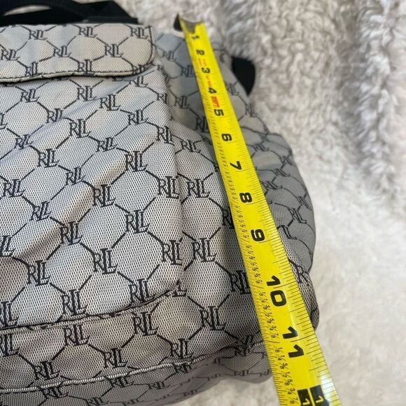 Ralph Lauren Monogram weekender carry all Shoulder Bag -  gray & black - Picture 10 of 16